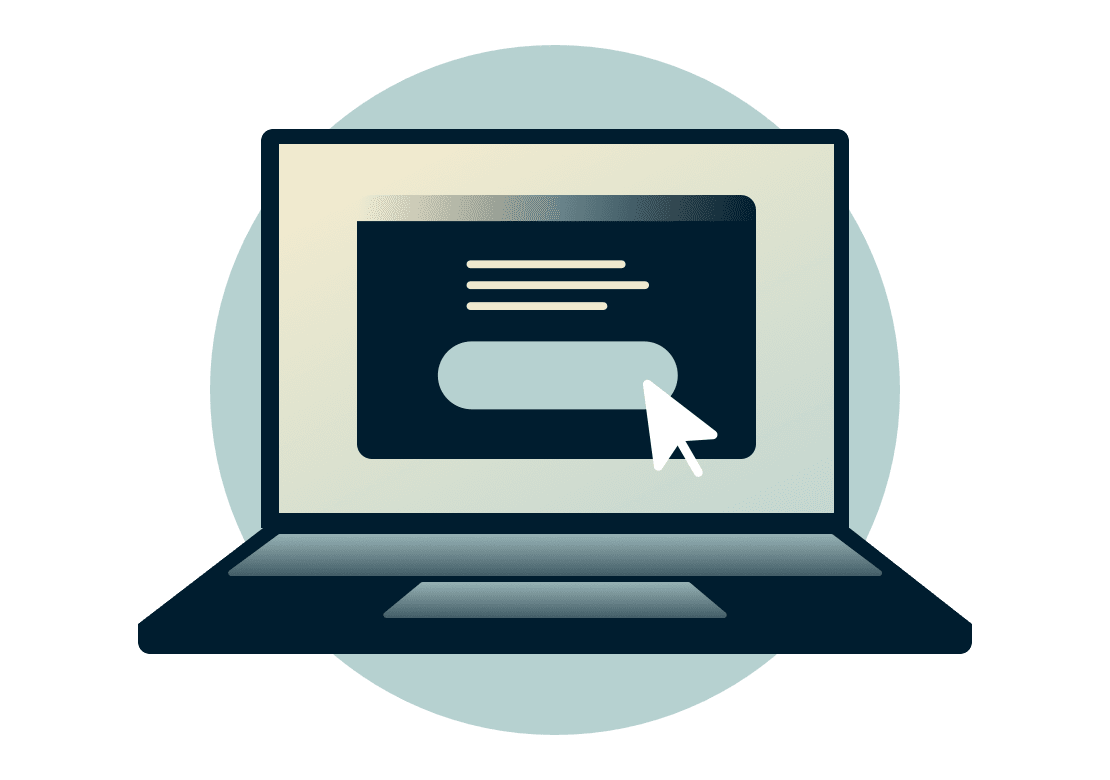Laptop with signup screen.