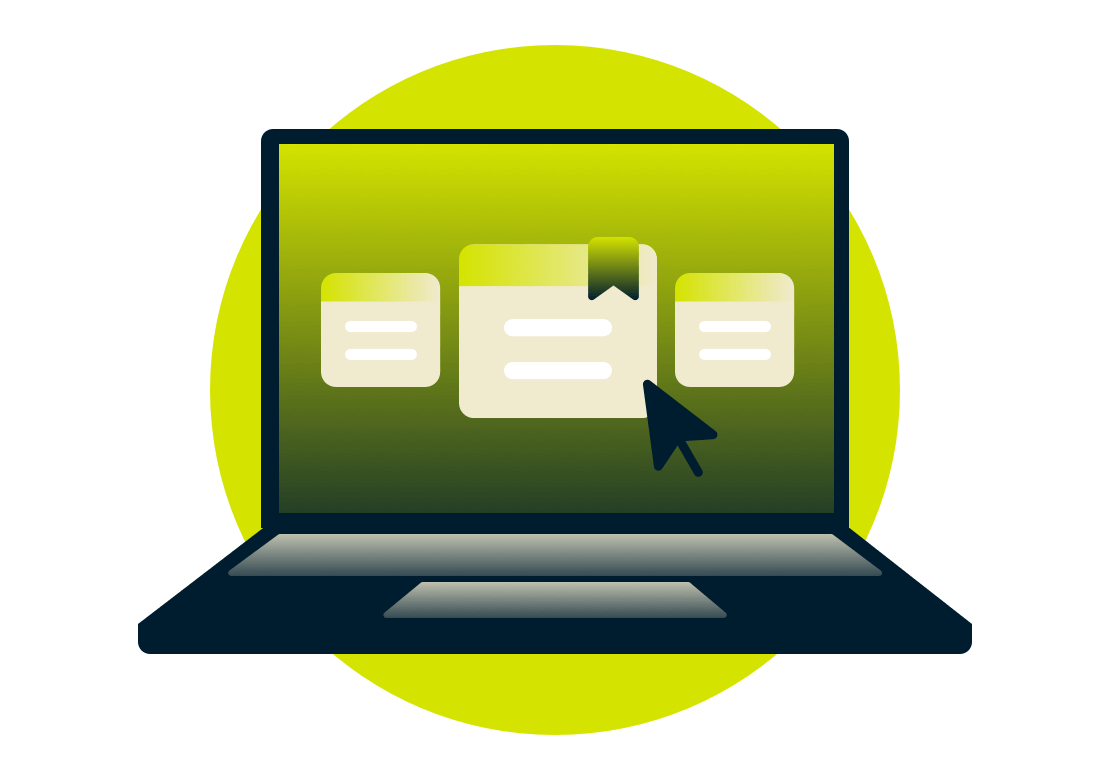 Laptop screen with selection of VPN plan subscriptions.