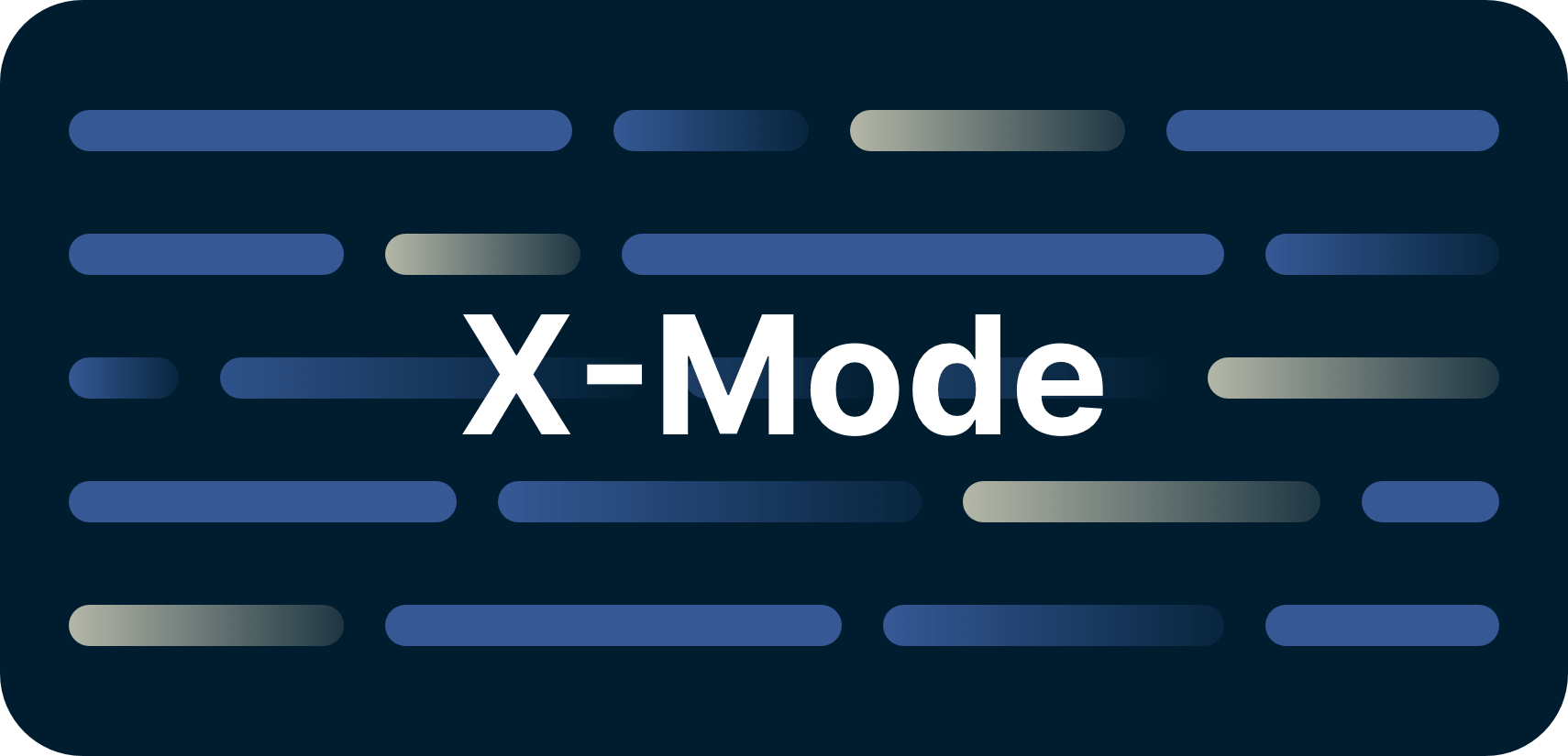 X-Mode on a screen.